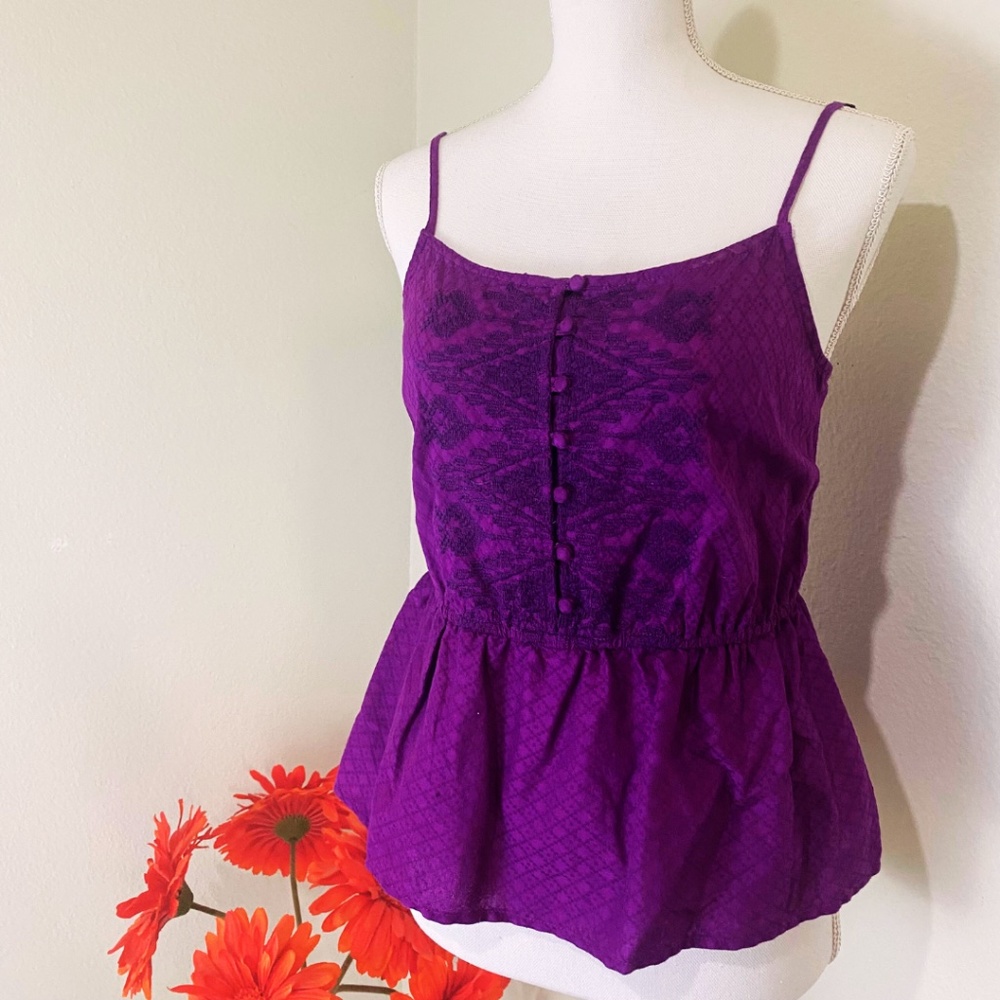 Purple Spaghetti Strap Top